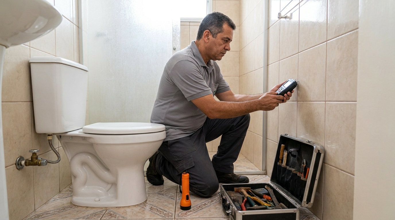 Técnico de caça vazamento com detector em Macapá‑AP